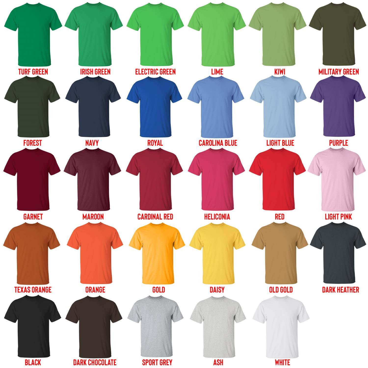 t shirt color chart - Re:Zero Merch