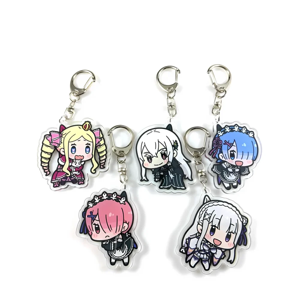 Anime Re:Zero Acrylic keychain accessaries